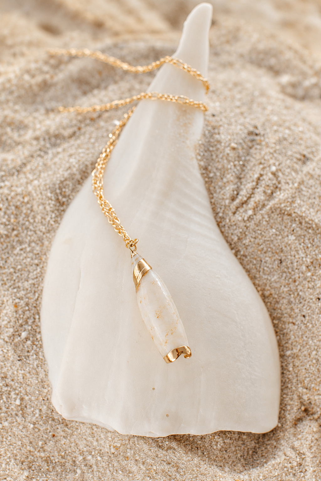 Golden Tide Shell Necklace