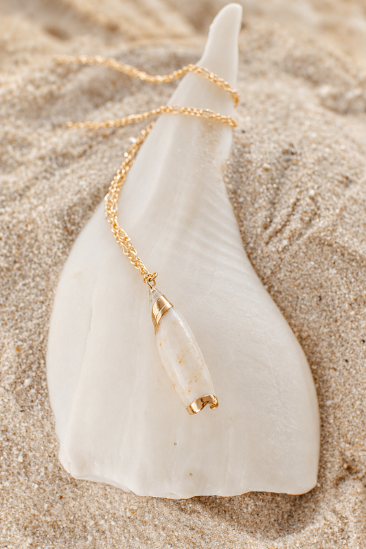 Golden Tide Shell Necklace