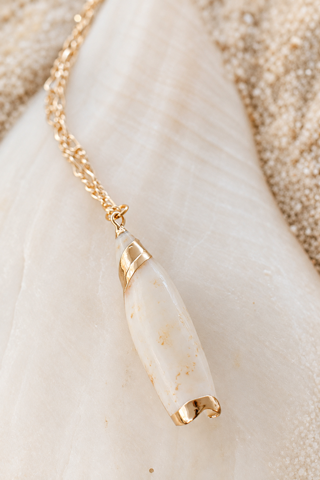 Golden Tide Shell Necklace