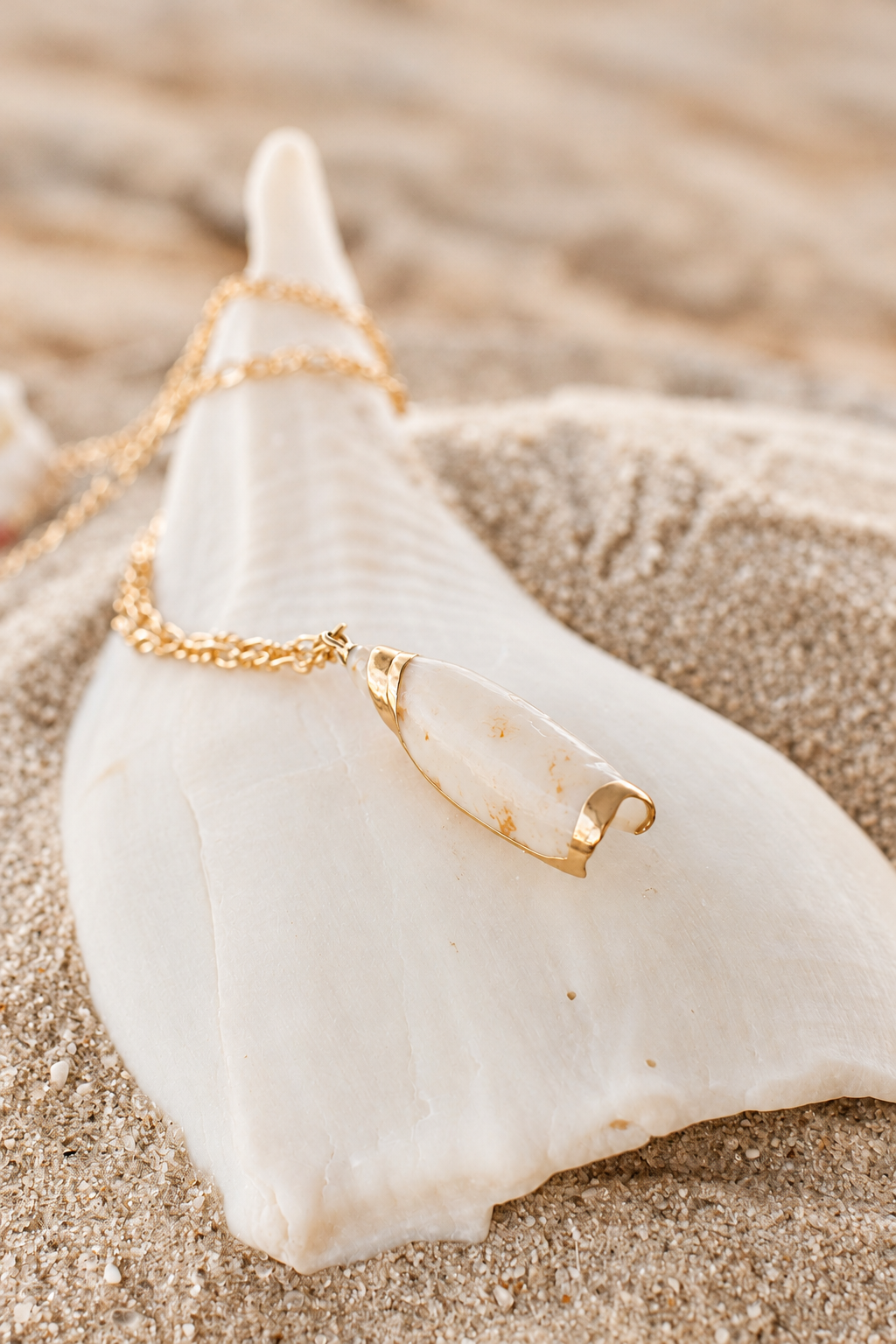Golden Tide Shell Necklace
