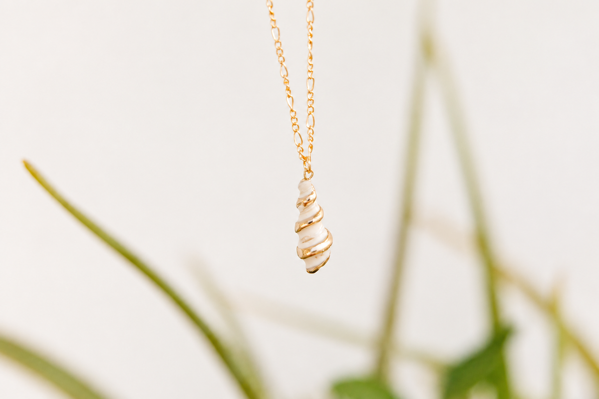 Ocean Spiral Shell Necklace