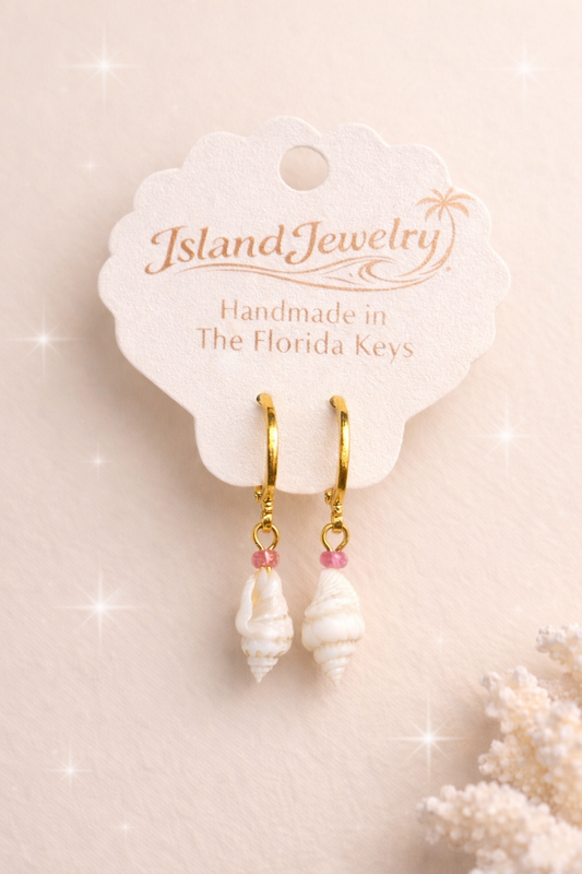 Island Drop Earrings- Blush